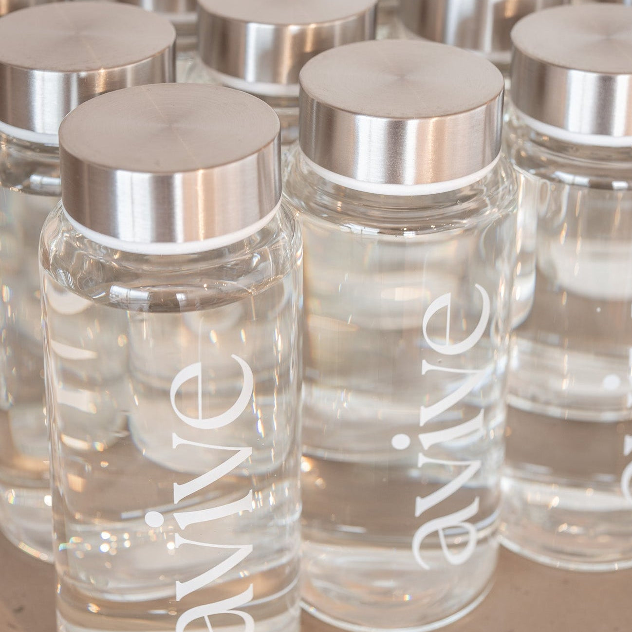 Glass Shaker Bottle Avive Hydration