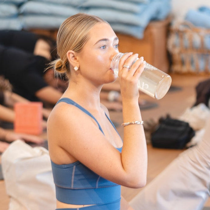 Glass Shaker Bottle Avive Hydration