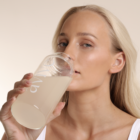 Glass Shaker Bottle Avive Hydration